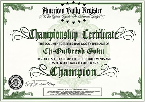 Champion shop pet registry